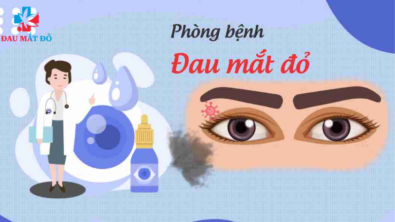 phòng ngừa bệnh đau mắt đỏ